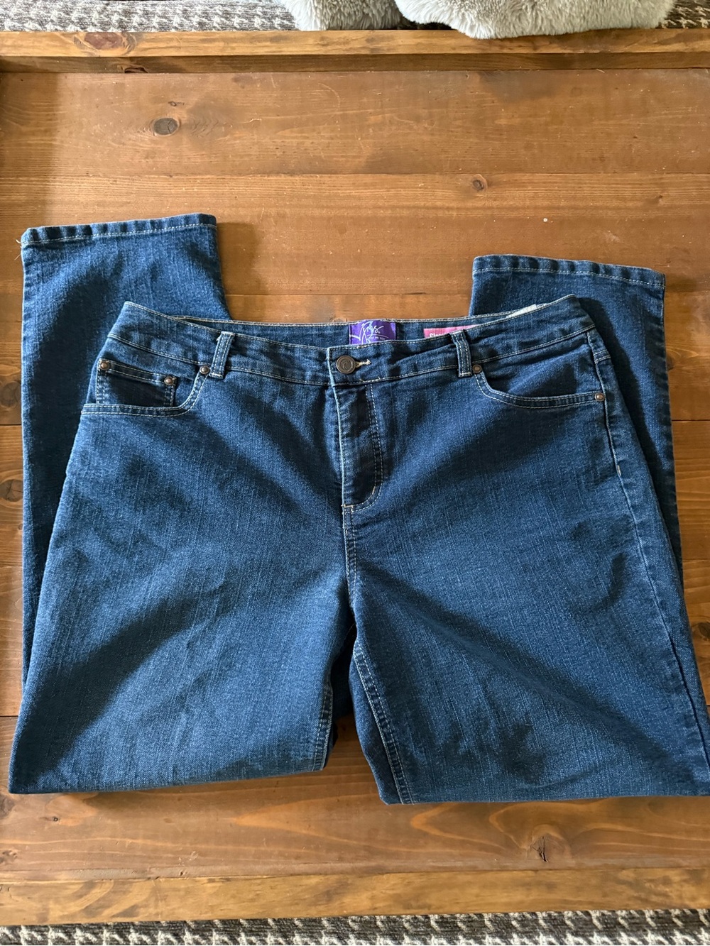 Just My Size Straight Leg Dark Wash Denim Jeans